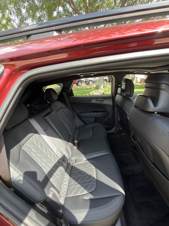 Kia, rear bench after detailing by Aero Detailing, South Lyon MI